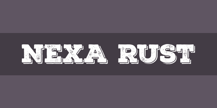 Nexa rust script font free download